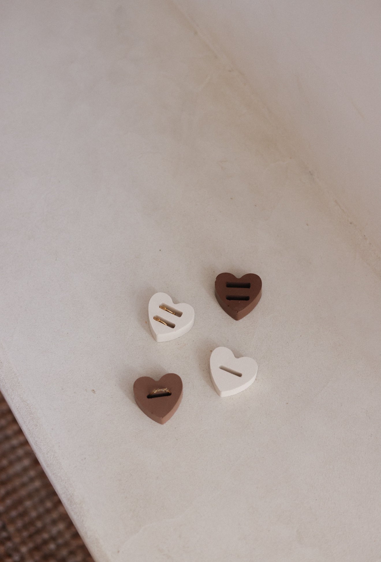 Le mini coeur marron