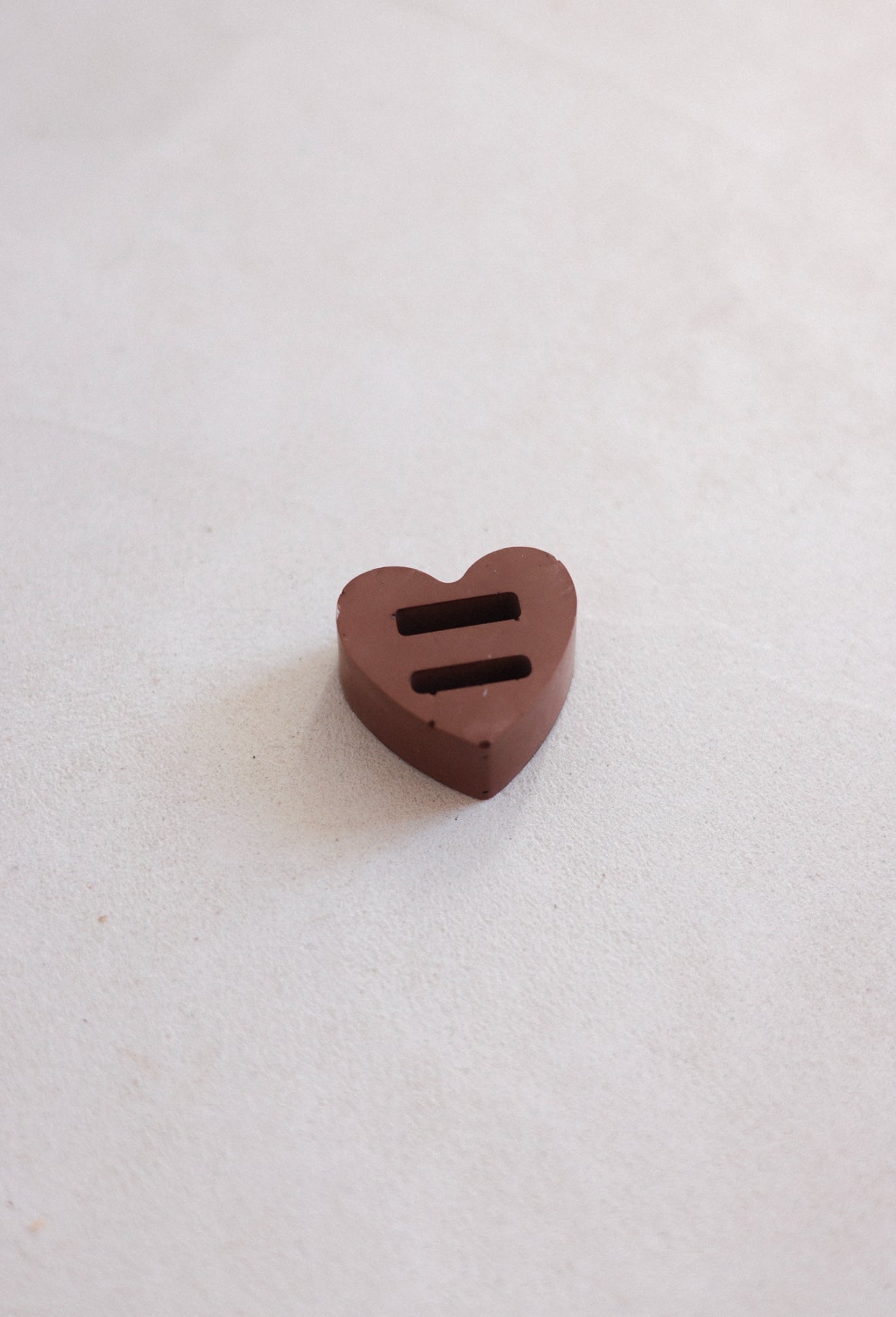 Le mini coeur marron